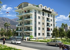 بالاقساط - شقق ضمن مجمع قيد الانشاء - يضم كافة الخدمات / مهموتلار / الانيا 