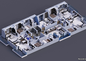 بالاقساط - شقق ضمن مجمع قيد الانشاء - يضم كافة الخدمات / مهموتلار / الانيا 