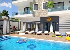 بالاقساط - شقق ضمن مجمع قيد الانشاء - يضم كافة الخدمات / مهموتلار / الانيا 