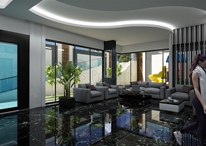 بالاقساط - شقق ضمن مجمع قيد الانشاء - يضم كافة الخدمات / مهموتلار / الانيا 