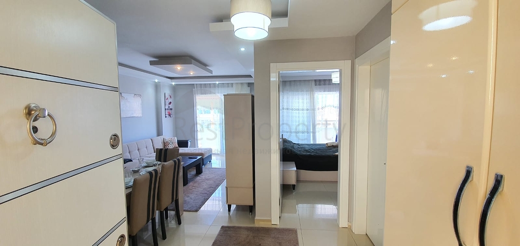 طابق مرتفع - غرفة نوم وصالة مفروشة -قريبة من البحر - مهموتلار / الانيا 