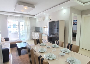 طابق مرتفع - غرفة نوم وصالة مفروشة -قريبة من البحر - مهموتلار / الانيا 