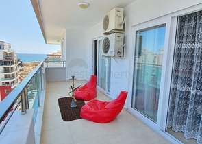 طابق مرتفع - غرفة نوم وصالة مفروشة -قريبة من البحر - مهموتلار / الانيا 