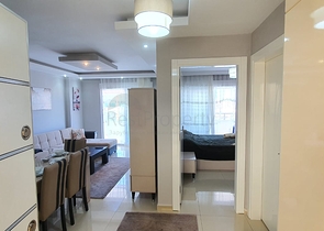 طابق مرتفع - غرفة نوم وصالة مفروشة -قريبة من البحر - مهموتلار / الانيا 