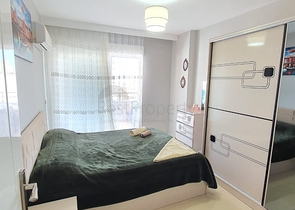 طابق مرتفع - غرفة نوم وصالة مفروشة -قريبة من البحر - مهموتلار / الانيا 