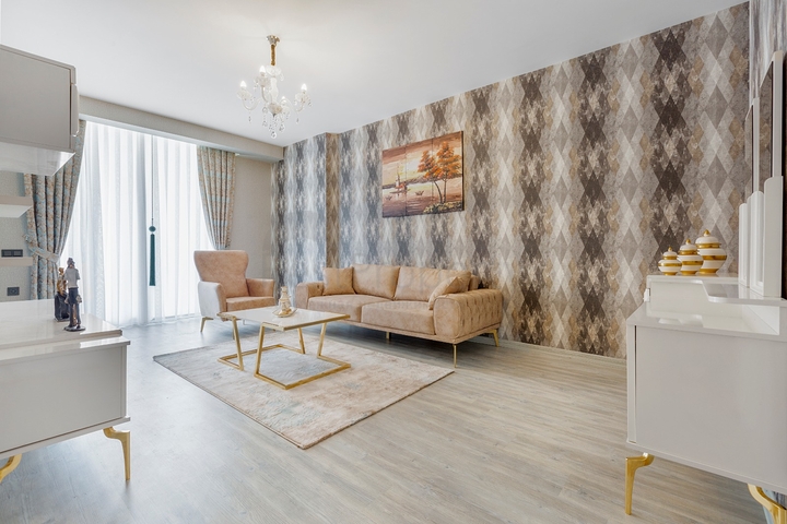 اطلالة بحر - شقة فاخرة - مجمع حديث - مهموتلار / الانيا 