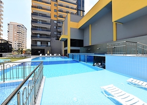 اطلالة بحر - شقة فاخرة - مجمع حديث - مهموتلار / الانيا 