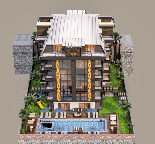 في مركز الانيا وعلى تلة مرتفعة - مجمع قيد الانشاء - بالاقساط 