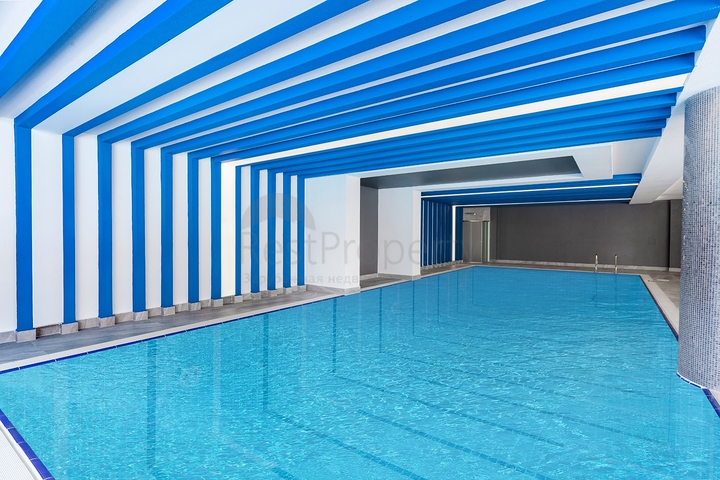 ضمن مجمع فاخر -اول صف على البحر - شقة غرفتين وصالة - مهموتلار / الانيا 