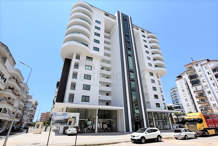 اطلالة بحر وجبل - شقة ضمن مجمع حديث - تصميم 1+2 -مهموتلار / الانيا 