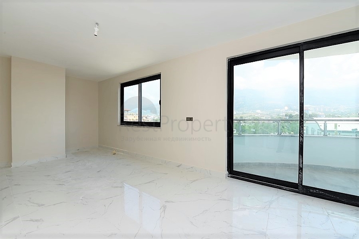 اطلالة بحر وجبل - شقة ضمن مجمع حديث - تصميم 1+2 -مهموتلار / الانيا 