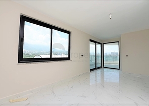 اطلالة بحر وجبل - شقة ضمن مجمع حديث - تصميم 1+2 -مهموتلار / الانيا 