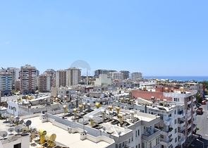 اطلالة بحر وجبل - شقة ضمن مجمع حديث - تصميم 1+2 -مهموتلار / الانيا 