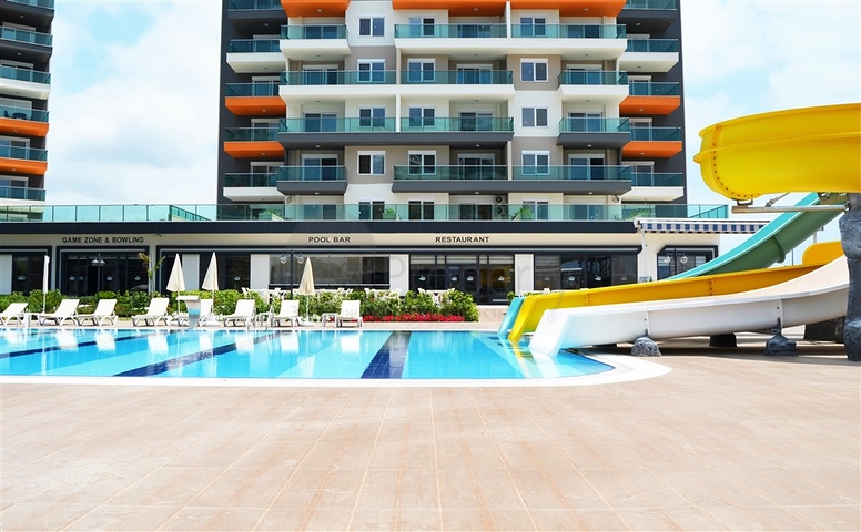 مجمع مميز بخدمات فاخرة -شقة مفروشة غرفة وصالة - في افسلار / الانيا 