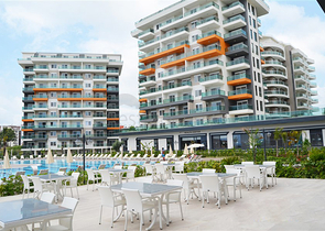 مجمع مميز بخدمات فاخرة -شقة مفروشة غرفة وصالة - في افسلار / الانيا 