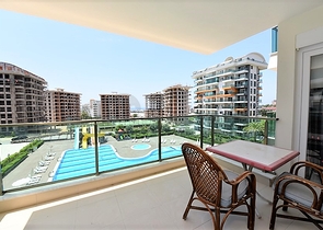 مجمع مميز بخدمات فاخرة -شقة مفروشة غرفة وصالة - في افسلار / الانيا 