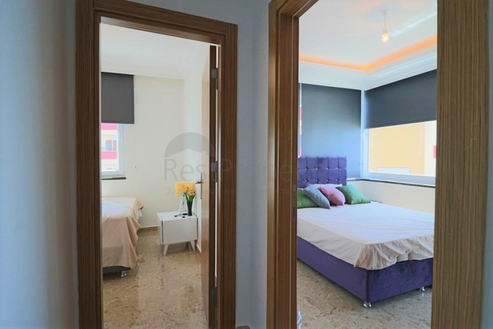 اطلالة مباشرة على البحر - شقة غرفتين وصالة مفروشة - مهموتلار / الانيا 