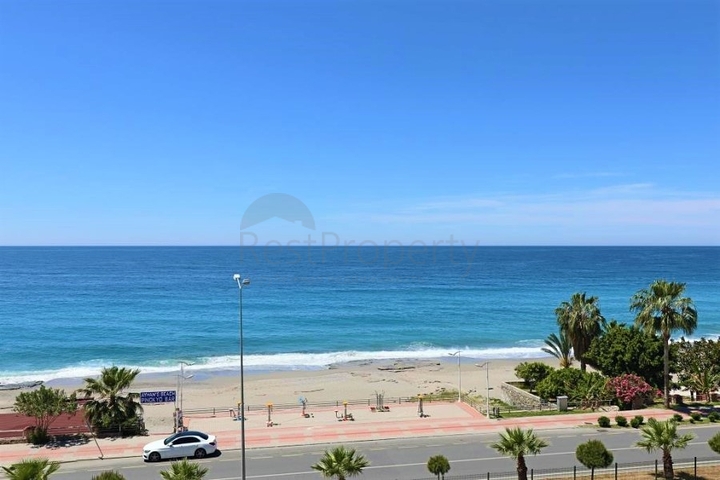 اطلالة مباشرة على البحر - شقة غرفتين وصالة مفروشة - مهموتلار / الانيا 