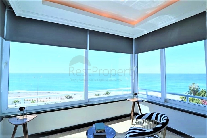 اطلالة مباشرة على البحر - شقة غرفتين وصالة مفروشة - مهموتلار / الانيا 