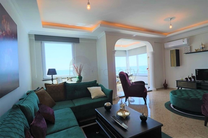 اطلالة مباشرة على البحر - شقة غرفتين وصالة مفروشة - مهموتلار / الانيا 