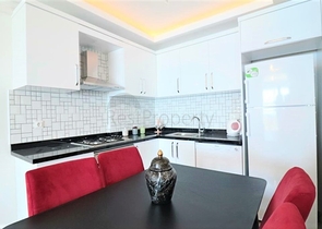 اطلالة مباشرة على البحر - شقة غرفتين وصالة مفروشة - مهموتلار / الانيا 