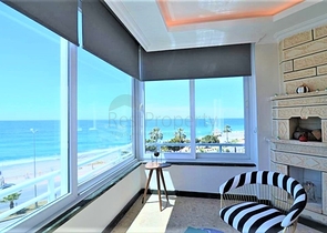 اطلالة مباشرة على البحر - شقة غرفتين وصالة مفروشة - مهموتلار / الانيا 