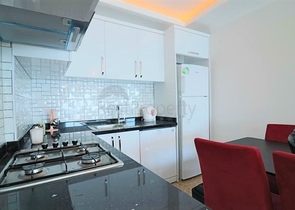 اطلالة مباشرة على البحر - شقة غرفتين وصالة مفروشة - مهموتلار / الانيا 