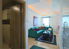 اطلالة مباشرة على البحر - شقة غرفتين وصالة مفروشة - مهموتلار / الانيا 