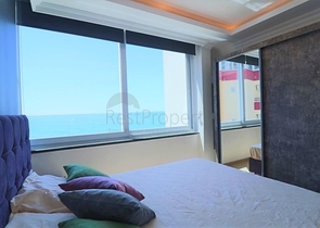 اطلالة مباشرة على البحر - شقة غرفتين وصالة مفروشة - مهموتلار / الانيا 