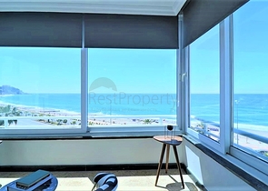 اطلالة مباشرة على البحر - شقة غرفتين وصالة مفروشة - مهموتلار / الانيا 