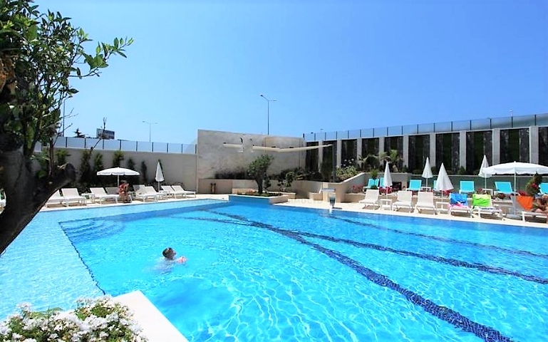 اطلالة بحر - مجمع فاخر - غرفتين وصالة - مهموتلار / الانيا 