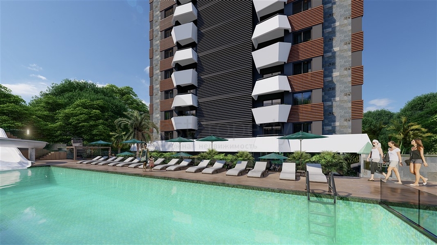 بالتقسيط - شقق بتصاميم متنوعة - مجمع قيد الانشاء - مهموتلار / الانيا 