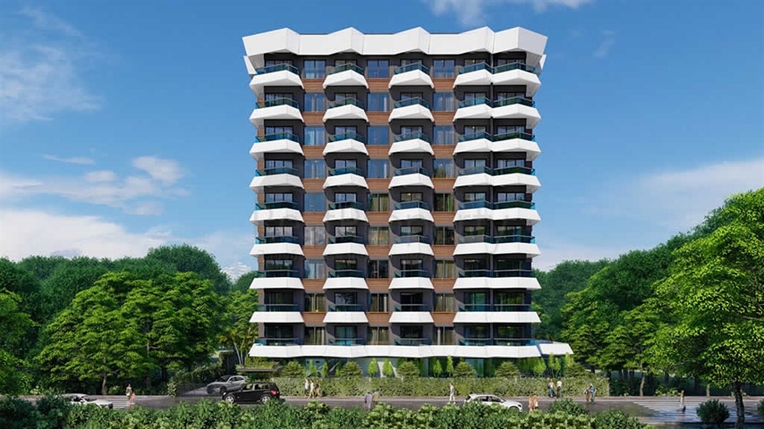 بالتقسيط - شقق بتصاميم متنوعة - مجمع قيد الانشاء - مهموتلار / الانيا 