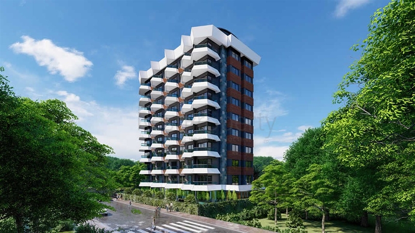 بالتقسيط - شقق بتصاميم متنوعة - مجمع قيد الانشاء - مهموتلار / الانيا 