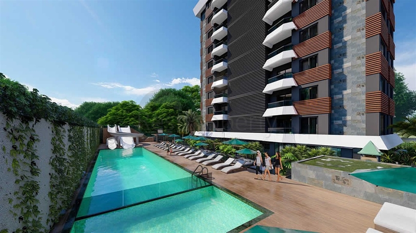 بالتقسيط - شقق بتصاميم متنوعة - مجمع قيد الانشاء - مهموتلار / الانيا 