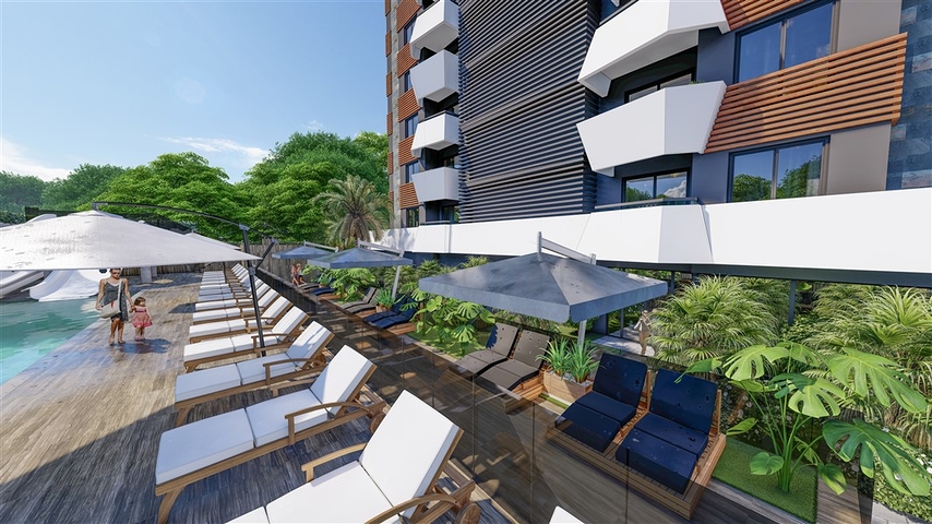 بالتقسيط - شقق بتصاميم متنوعة - مجمع قيد الانشاء - مهموتلار / الانيا 