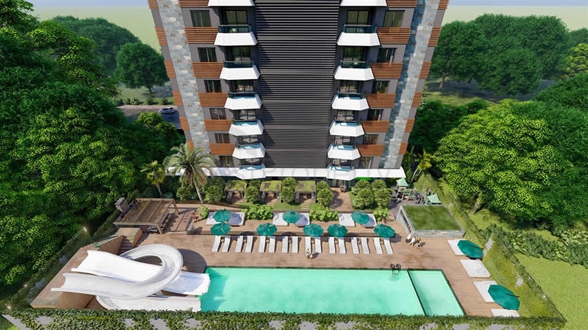 بالتقسيط - شقق بتصاميم متنوعة - مجمع قيد الانشاء - مهموتلار / الانيا 