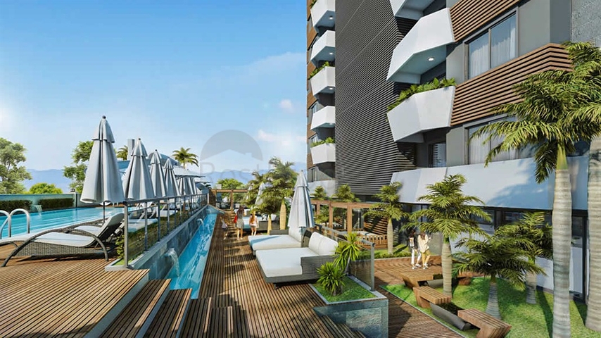 بالتقسيط - شقق بتصاميم متنوعة - مجمع قيد الانشاء - مهموتلار / الانيا 