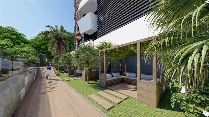 بالتقسيط - شقق بتصاميم متنوعة - مجمع قيد الانشاء - مهموتلار / الانيا 