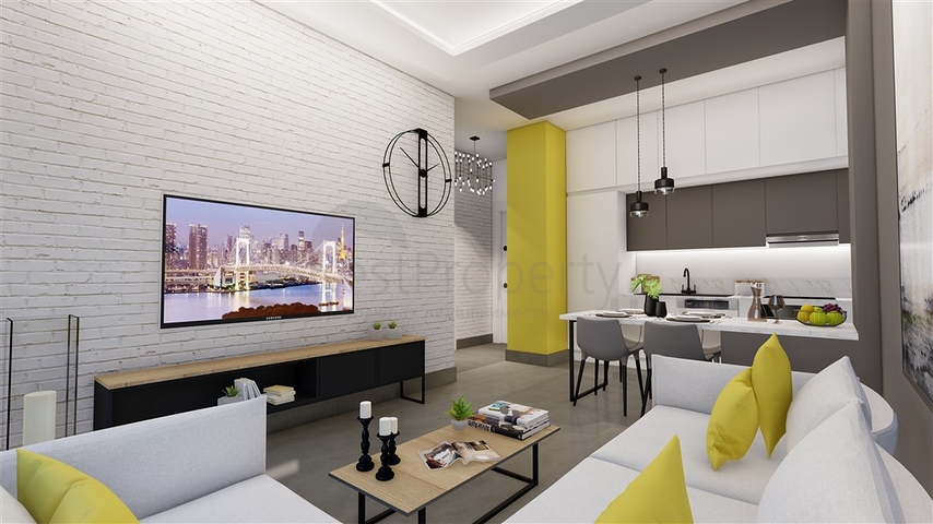 بالتقسيط - شقق بتصاميم متنوعة - مجمع قيد الانشاء - مهموتلار / الانيا 