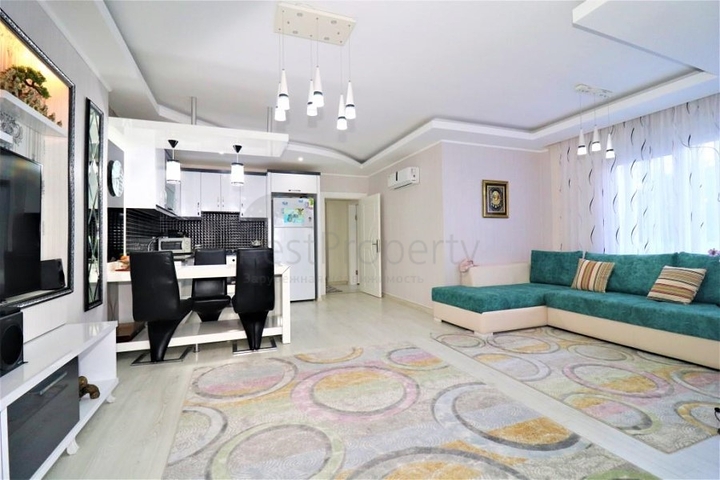 شقة غرفة وصالة - مفروشة - واسعة - ضمن مجمع - مهموتلار / الانيا 