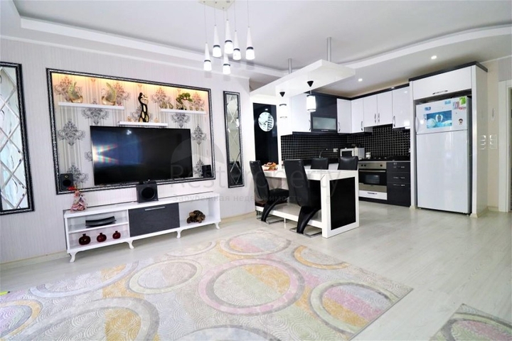 شقة غرفة وصالة - مفروشة - واسعة - ضمن مجمع - مهموتلار / الانيا 