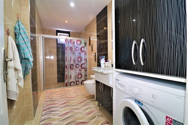 شقة غرفة وصالة - مفروشة - واسعة - ضمن مجمع - مهموتلار / الانيا 