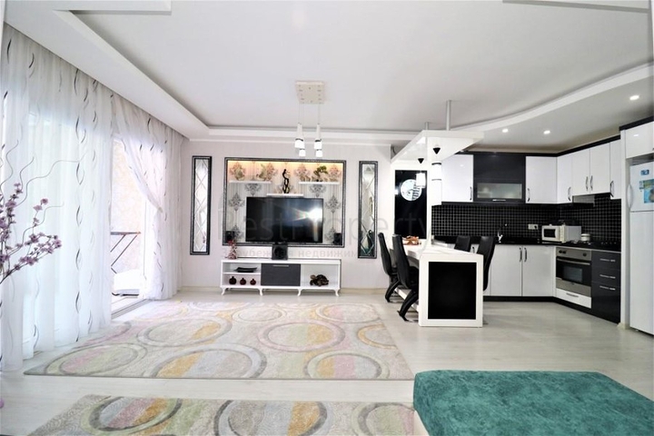 شقة غرفة وصالة - مفروشة - واسعة - ضمن مجمع - مهموتلار / الانيا 