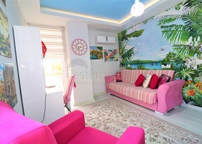 شقة غرفة وصالة - مفروشة - واسعة - ضمن مجمع - مهموتلار / الانيا 