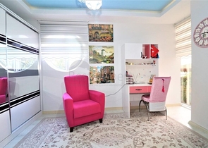 شقة غرفة وصالة - مفروشة - واسعة - ضمن مجمع - مهموتلار / الانيا 