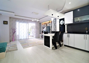 شقة غرفة وصالة - مفروشة - واسعة - ضمن مجمع - مهموتلار / الانيا 