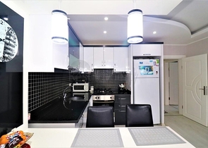 شقة غرفة وصالة - مفروشة - واسعة - ضمن مجمع - مهموتلار / الانيا 