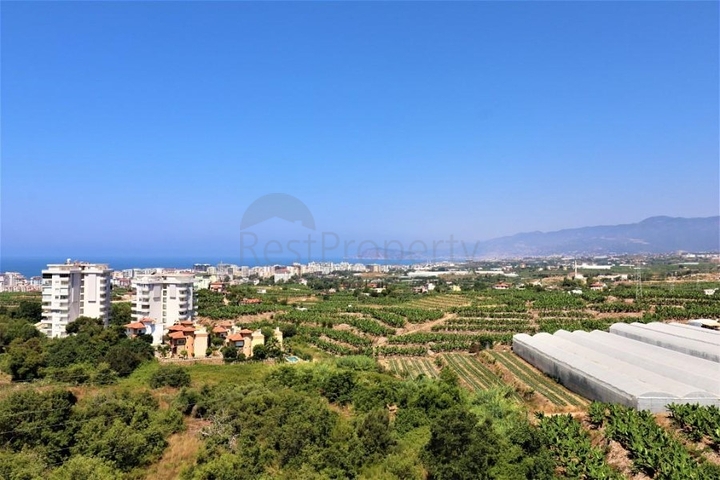 اطلالة بحر وجبل - دوبلكس غرفتين وصالة - مجمع حديث - مهموتلار / الانيا 