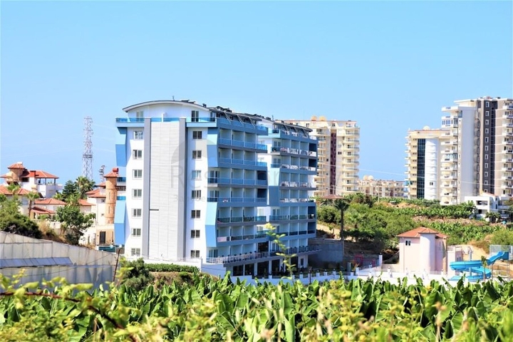 اطلالة بحر وجبل - دوبلكس غرفتين وصالة - مجمع حديث - مهموتلار / الانيا 